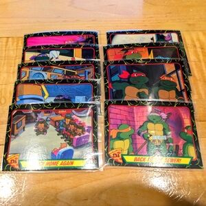 Teenage Mutant Ninja Turtles 9 Trading Cards Lot 🔥 TMNT 1989 Topps Collection